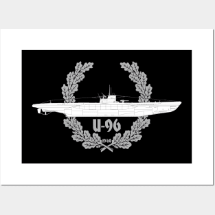 German WW2 submarine U 96 Posters and Art